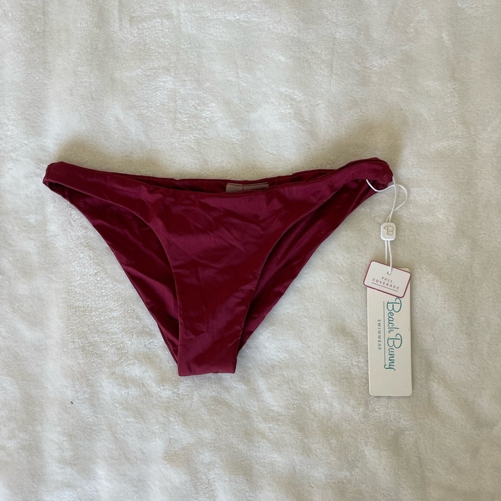 Beach Bunny Burgundy Bikini Bottom